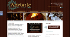 Desktop Screenshot of adriaticrestaurantandbar.com